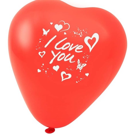 Selling: Fackelmann Eco Friendly Red Heart Balloons Pack Of 5