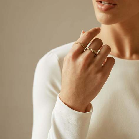 Selling: Croissant Solid Gold Ring