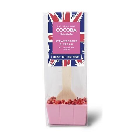 Selling: Best Of British Strawberries & Cream Hot Chocolate Spoon