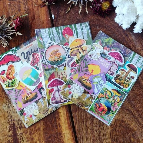 Selling: Mushroom Fairy Woodland Themed 10Pcs Sticker Packs-10 Pack