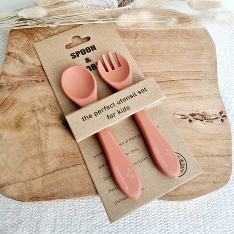Selling: Silicone Spoon And Fork - Rust