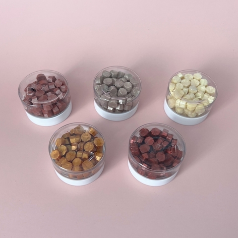 Selling: Sample Jar - Octagon Sealing Wax (80 Beads) | Dessert