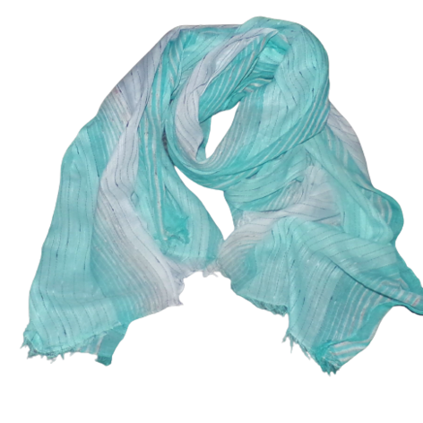 Selling: Mint Stripe Soft Summer Scarf Ss220