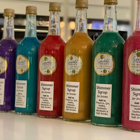 Selling: Sparkle Drops Shimmer Syrup 750Ml - 75 Servings | Golden Passionfruit