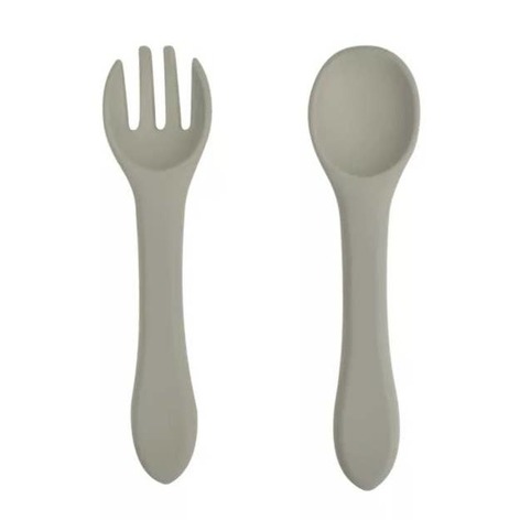 Selling: Silicone Spoon And Fork - Sage