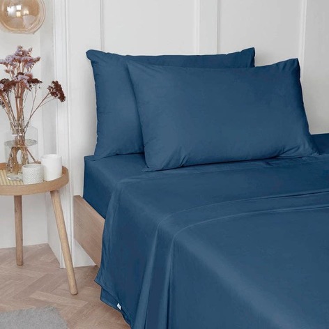 Selling: Cobalt Plain Dye Bedding Set - 180 Thread Count | Pillowcase Pair
