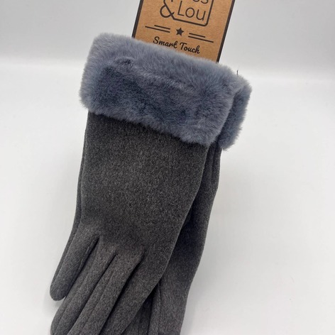 Selling: Fur Trimmed Smart Gloves Gl160