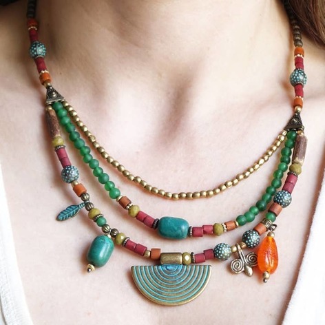 Selling: Triple Layered Turquoise Necklace