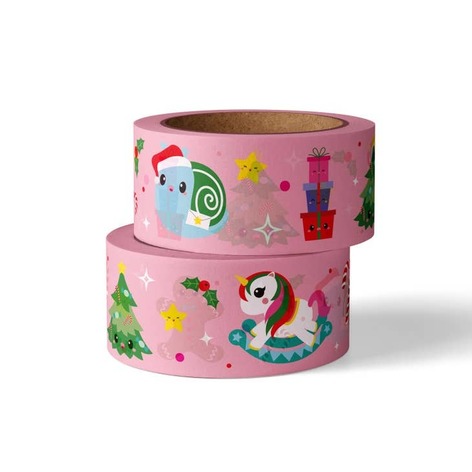 Selling: Washi Tape Christmas With Unicorns And Gingerbread Cookies