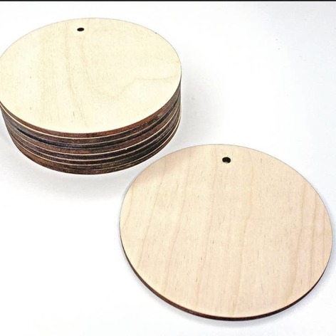 Selling: Wood Disc Craft Blanks, Plywood Shapes | Thickness 6Mm | Size 40Mm