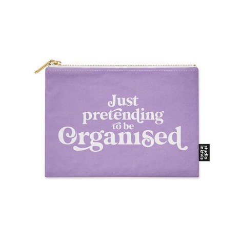 Selling: Just Pretending To Be Organized Makeup Bag Lilac Pouch