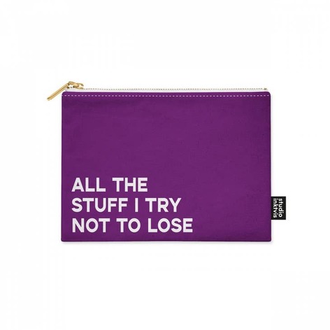 Selling: All The Stuff I Try Not To Lose Makeup Bag Pouch Purple