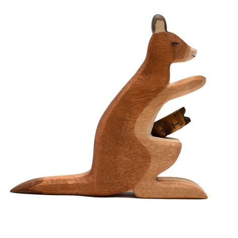 Selling: Wooden Toy Animals - Kangaroo - Montessori - Open Ended Toys