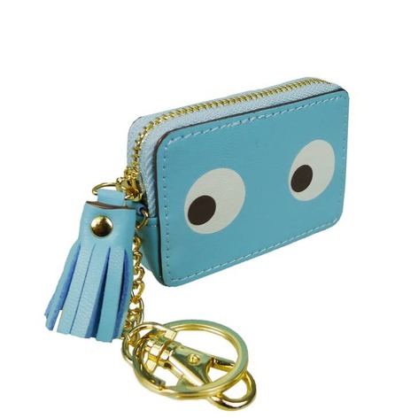 Selling: Looking Eyes Coin Purse-Light Blue