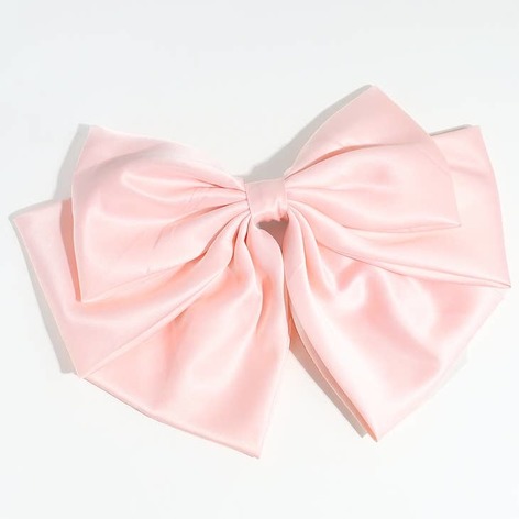 Selling: Roxana Mid Size Bow Hair Clips-Blush