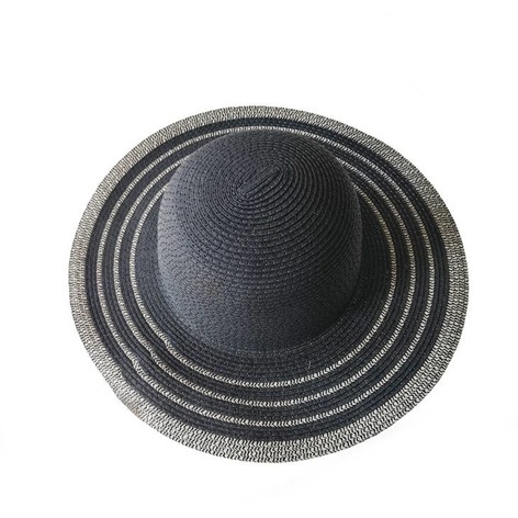 Selling: Womens Black And Straw Wide Brim Hat