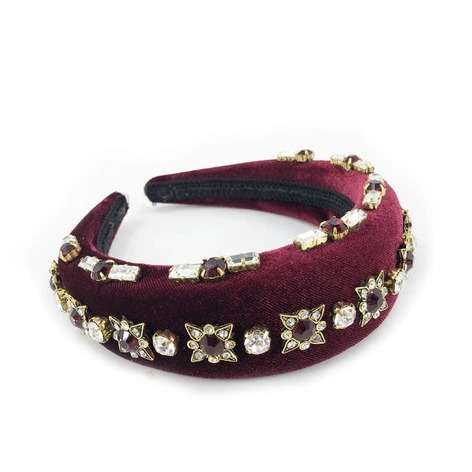 Selling: Diamante Style Fashion Headband-Burgundy