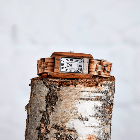 Selling: The Maple: Wood Watch For Women Brown