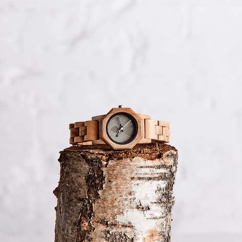 Selling: The Willow: Wood Watch For Women Light Brown