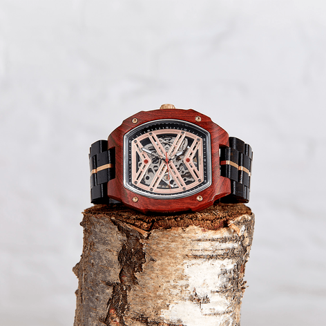Selling: The Mahogany: Wood Watch For Men