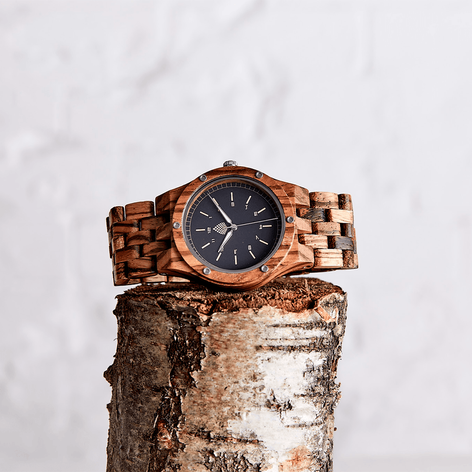 Selling: The Yew: Wood Watch For Men Brown