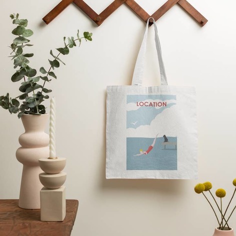 Selling: Make My Location Tote Customise With Location Choice-Dock