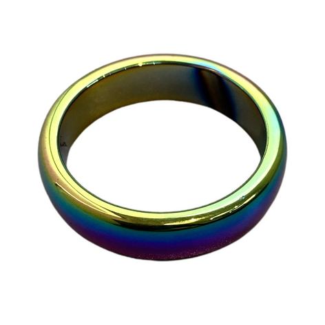 Selling: Aura Hematite Curved Ring, Size 12