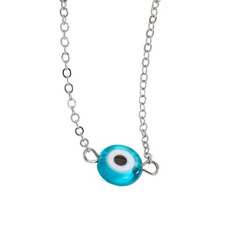 Selling: Evil Eye Tiny Pendant With Chain, Turquoise