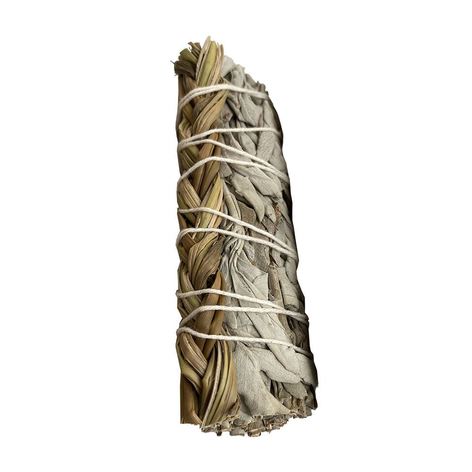 Selling: White Sage And Braided Sweet Grass 4"