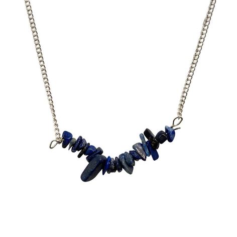 Selling: Silver Chain Chips Pendant, Lapis Lazuli