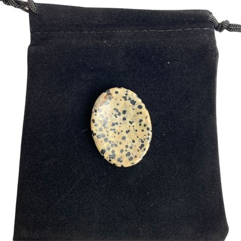 Selling: Worry Thumb Stone, Dalmatian Jasper