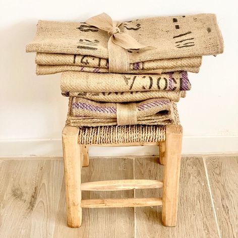 Selling: Recycled Coffee Bag Cushions
