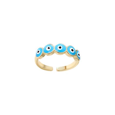 Selling: Evil Eye Ring, Gold, Golden Eyes, Turquoise