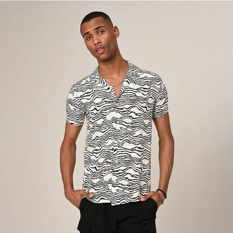 Selling: Men'S Shirt Striped Collar Street Daily Button-Down Print Shirt | S–Xxl | Color 3