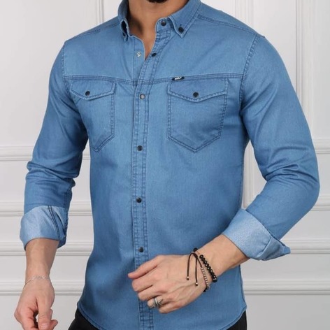 Selling: Colourful Denim Shirts | S-Xxl | Color 6