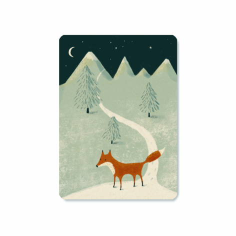 Selling: Postcard | Nocturnal fox