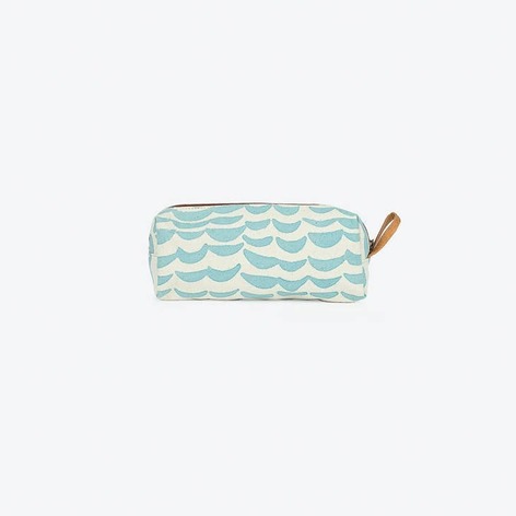 Selling: Utility Pouch In Blue Wave Print