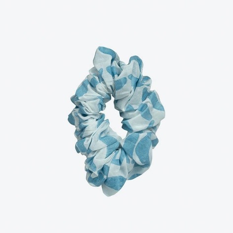 Selling: Scrunchie In Blue Wave Print