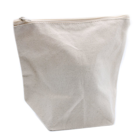 Selling: Natural Cotton Toiletry Bag 10 Oz - Medium Pouch