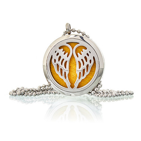 Selling: Aromatherapy Diffuser Necklace - Angel Wings 30Mm