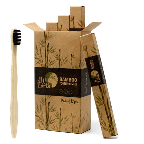 Selling: Bamboo Toothbrush - Charcoal Medium Soft