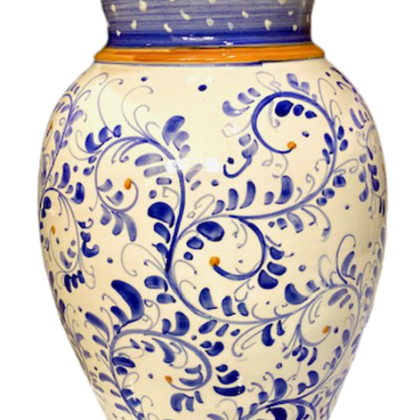 Selling: Beautiful Hand-Painted Ceramic Vase/Umbrella Stand In The Vietri Style