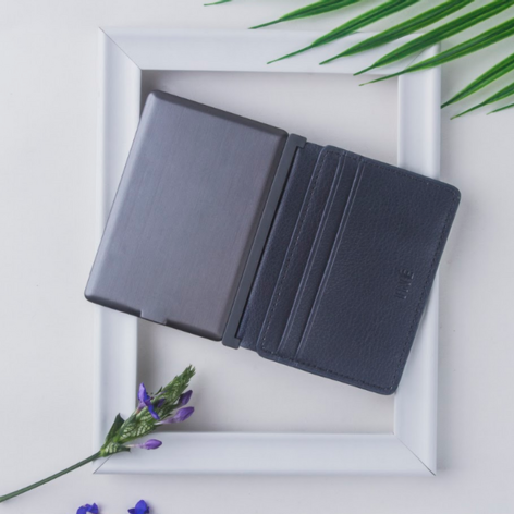 Selling: Iné Card Holder - The Wallet Recycled Leather Blue