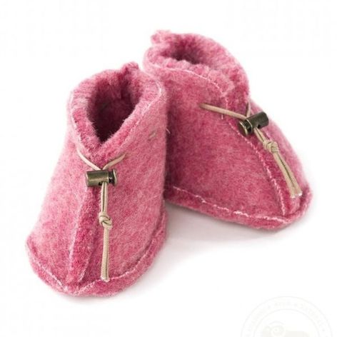 Selling: Pink Woolly Baby Booties